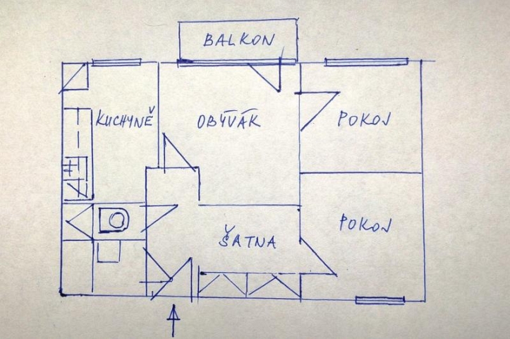 Prodej bytu 3+1 Brno - Nový Lískovec